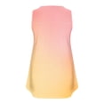 thumbnail image 4 of Dealovy Débardeurs Grande Taille pour Femmes Décontracté Sans Manches Col Rond Boutons Froncés Couleur Unie T-Shirts Amples Fluides, 4 of 4