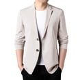 thumbnail image 5 of Spring Summer Men's Lightweight Mens Pin Striped Suit Summer Suit Jacket Casual Suits for Men Stretch Slim Fit Button Men Suits Regular Fit 3 Piece Sport Coats, 5 of 5