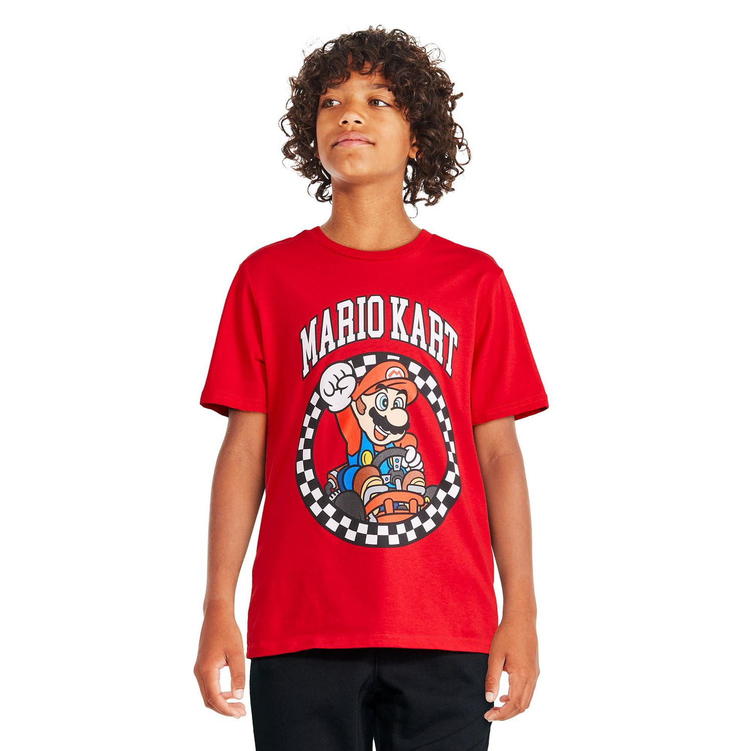 T-shirt à manches courtes Mario Kart pour garçons