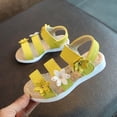 thumbnail image 2 of Children Girls Sandals Princess Open-toed Soft Bottom Flowers Roman Beach Shoes, 2 of 9