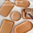 thumbnail image 5 of 2Pcs Wooden Tray Solid Wood Serving Tray Bathroom Tray Rectangle Small Platter Tea Tray Coffee Table Tray, 5 of 5