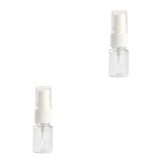 QualitChoice Bouteille de Parfum en Plastique Transparent Portable 80ml Vide Petite Pulvérisation Transparente 10ml 2Set