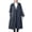 e2-dark gray trench coat, variant on UPPADA Long Pea Coat for Womens Fall Winter Wool Coats Lightweight Warm Trench Coats Breasted Midi Peacoat Trench Coats with Pockets Army Green,Free Size
