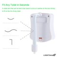 thumbnail image 4 of LIGHTSMAX Toilet Night Light ,Motion Activated LED Light,8 Colors Changing Toilet Bowl Nightlight for Bathroom,Perfect Decorating Combination Along with Water Faucet Light (2 Packs), 4 of 7