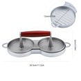 thumbnail image 3 of Nikou Non-Stick Aluminum Alloy Hamburger Press Mold - Double Burger Press for Beef and Meat - Kitchen Tool for Making Perfect Patties, 3 of 7
