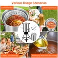 thumbnail image 3 of EDTara Friteuse à Dinde de 30 Qt, Chaudière Vapeur en Aluminium pour Fruits de Mer, Friteuse Profonde d'Extérieur avec Régulateur 0-5 PSI, Casserole pour Poisson avec Réchaud au Propane, Support de Brûleur et Trousse de Thermomètre pour Frire la Dinde, 3 of 7