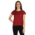 thumbnail image 1 of Inkmeso Solid Short Sleeve Basic T-Shirt For Womens Patch Pocket Casual Summer Basic Top, 1 of 7