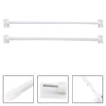 thumbnail image 4 of MasteelfCA 2pcs Small Curtain Rod Extendable Curtain Rod Adjustable Plastic Curtain Rod, 4 of 9