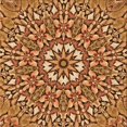 thumbnail image 1 of Ahgly Company Tapis de Zone Carré Orange Lavable en Machine, 5 Pieds Carré, 1 of 7