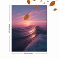 thumbnail image 3 of Qisvanset Impressionist Sunset Beach Canvas Print 12x16 Inch Coastal Style Decor, 3 of 8