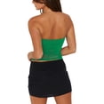 thumbnail image 3 of Fortune Women Tube Top Strapless Backless Tulle Patchwork Vest, 3 of 9