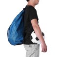 thumbnail image 4 of Basketball Football Soccer, Exercising Mesh Backpack Borsa Basket Training Bambino Shoulder Drawstring Bag Black, 4 of 8