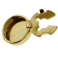thumbnail image 4 of Transemion Round Men Cufflinks Cuff Button Covers 2 Suit Gift Business Pieces Men Gold 15mm Diameter 1Set, 4 of 6