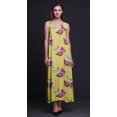 thumbnail image 4 of Bimba Robe Longue Décontractée en Rayonne à Fleurs pour Femme à Bretelles Spaghetti, Maxi d'Été, Robe Soleil - Xxx-Grand, 4 of 5
