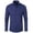 Navy, variant on hotojiny Men's Dress Shirts Long Sleeve Stretch Wrinkle Free Solid Shirt Formal Casual Button down Shirt for Wedding Business