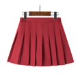 thumbnail image 2 of MeetoTime Girls Pleated Skirt Solid Color Plaid Printed Half Dress with Inner Lining 9-16 Years Children Clothes, 2 of 3