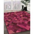 thumbnail image 3 of Ahgly Tapis Rectangulaire Lavable en Machine Intérieur Transitionnel Rouge Cramoisi, 2 Pieds x 3 Pieds, 3 of 7