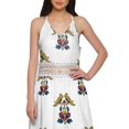 thumbnail image 2 of Moomaya WoMen's Printed Adjustable Spaghetti Strap Casual Dress With Side Slit, 2 of 6