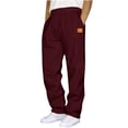 thumbnail image 1 of LIaqionyy Mens Sweatpants Open Bottom Casual Elastic Waist Drawstring Jogger Lounge Pants with Pockets, 1 of 3