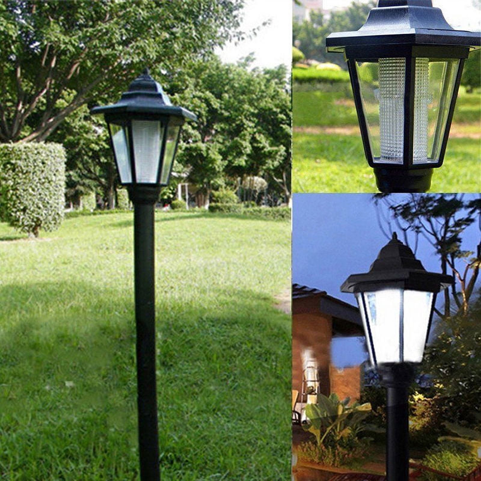 Iumwxz solar lights outdoor Solar Power LED Way Wall Mount Garden Fence Outdoor Lamp Light garden lights patio lights Black up to 45% Off