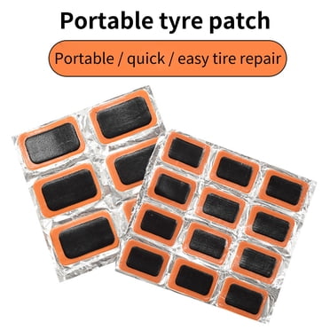 12 Pcs/24 Pcs Patch de Réparation de Pneu de Bicyclette Durable Rectangulaire Bonne Robustesse Léger Utile Patch de Pneu de Vélo pour Pneu