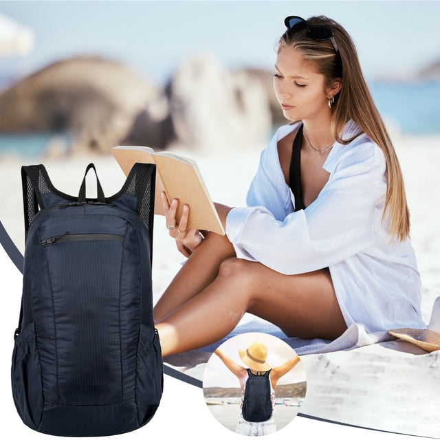 Sac à Dos Étudiant Mode Rangement Sac Pliable Sac Sport Ultraléger Pliable Femmes Hommes Camping Plein Air Voyage Randonnée Avion