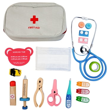 XZNGL Jouets pour Enfants Jeux pour Enfants Jeux pour Enfants 17 Pcs Trousse Médicale Médecin Infirmière Dentiste Jeu de Rôles Ensemble de Jouets Jeu pour Enfants Cadeau