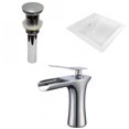 thumbnail image 1 of American Imaginations 21.5-in. W 1 Hole Ceramic Top Set In White Color - Overflow Drain Incl. AI-33209, 1 of 9