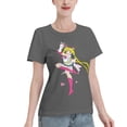thumbnail image 2 of T-Shirt Basique à Manches Courtes pour Femmes Sailor Moon Lièvre Lunaire, 2 of 6