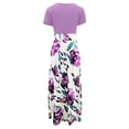 thumbnail image 5 of Cameland Robe Longue Décontractée de Plage pour Femme à Imprimé Floral Coloré Teinture sur Nœuds, 5 of 5