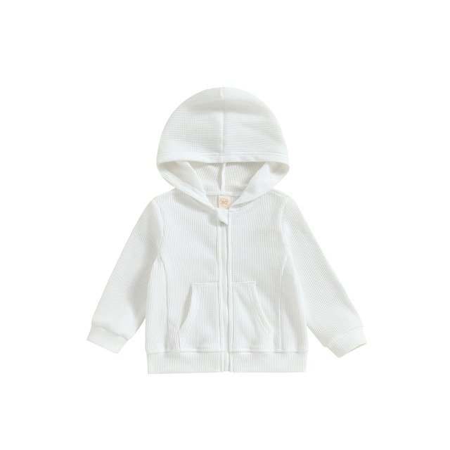 xiaxaixu Chandail à Capuchon pour Enfants, Chandail à Capuchon à Manches Longues à Fermeture Éclair, Veste de Survêtement Unie pour Garçons Filles