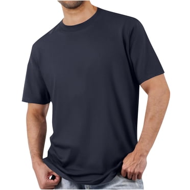 Summer Saving Clearance! WRKEKC Mens T-Shirts, Men's Casual Fashion Solid Color Short Sleeved T-shirt Loose And Temperament Top