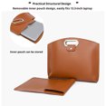 thumbnail image 2 of ziyahi 2 Pcs Sacoche en Cuir Imperméable Capacité Sac à Main pour Femmes Sac Fourre-Tout pour Ordinateur Portable Doublure Principale Résistant à l'Usure Multifonctionnel Marron Foncé, 2 of 3