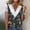 Multicolour, variant on Western Tops for Women Fashion Summer Sexy Fold Printed Regular Women Short Sleeves V Neck Button Top Womens Tops And Blouses on Clearance