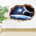 thumbnail image 3 of fastboy Sticker Wallpapers Wall Decals Interstellar Planet Broken Art Mural, 3 of 6