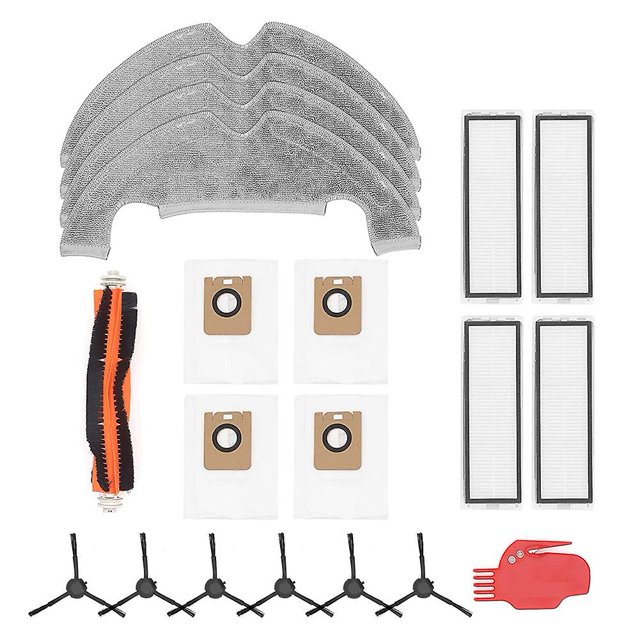 Pièces de Rechange Brosse à Rouleau Brosses Latérales Filtre Hepa pour Dreame