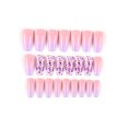 thumbnail image 1 of 28PCS Fake Nails Tips Set Different Sizes Natural French Short False Nails Tips Full Cover Acrylic Artificial Nails for Nail Salons & DIY Nail Art Tool, 1 of 9