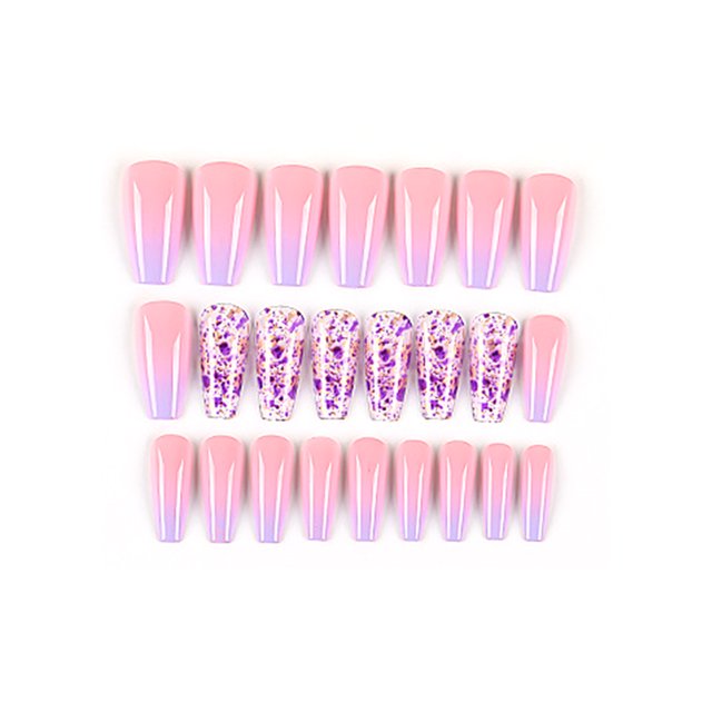 28PCS Fake Nails Tips Set Different Sizes Natural French Short False Nails Tips Full Cover Acrylic Artificial Nails for Nail Salons & DIY Nail Art Tool