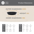 thumbnail image 4 of The HC Companies Classic 16 Inch Round Plant Pot Saucer Drip Tray, Evergreen, 4 of 6