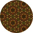 thumbnail image 1 of Ahgly Company Machine Washable Indoor Round Transitional Night Red Area Rugs, 8' Round, 1 of 7