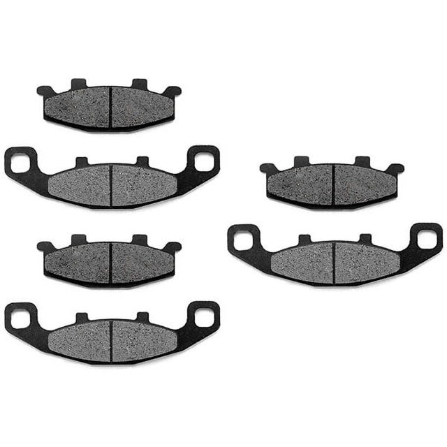 KMG Front + Rear Brake Pads Compatible with 1991-1993 Kawasaki ZR750 - Non-Metallic Organic NAO Brake Pads Set