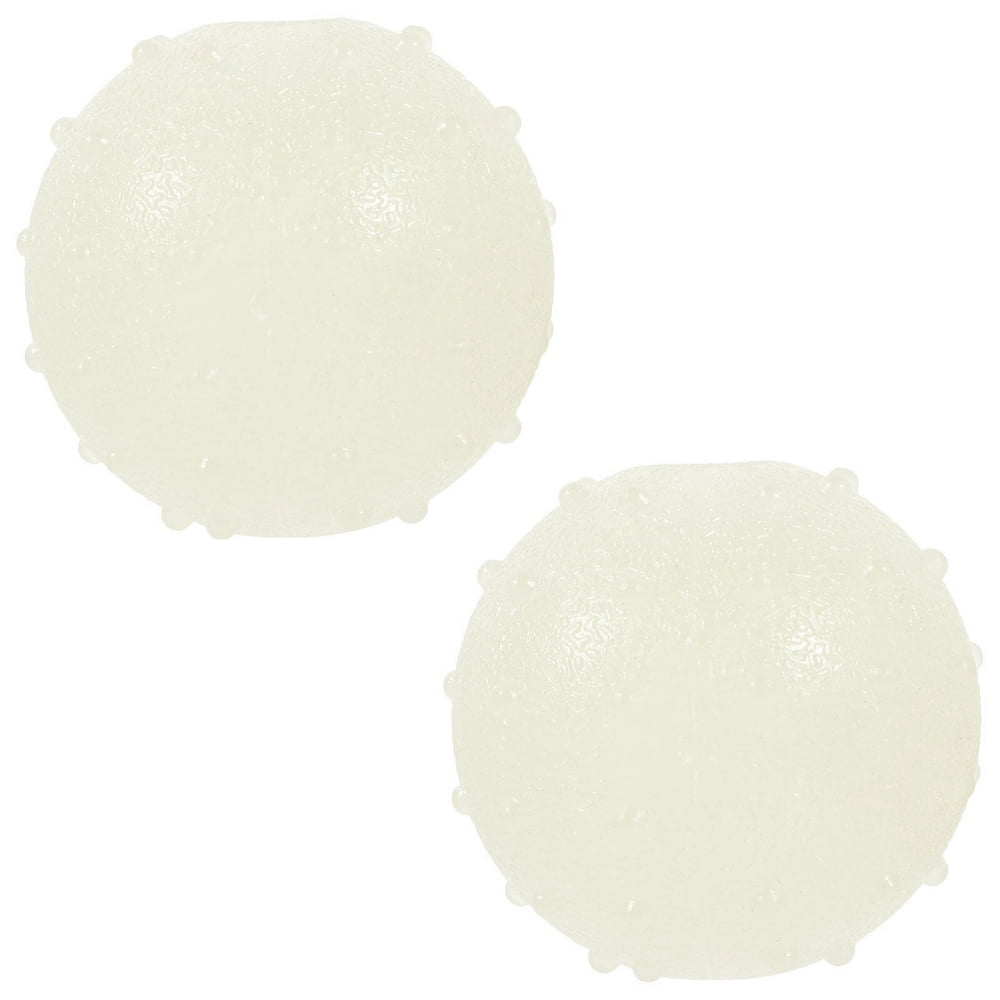 LOVEVER 2pcs Dog Glow In The Dark Ball Biting-resistant Pet Dog Teething Toy Interactive Dog Ball Plaything