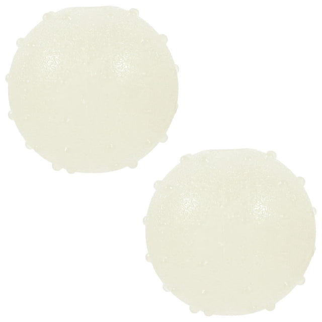 LOVEVER 2pcs Dog Glow In The Dark Ball Biting-resistant Pet Dog Teething Toy Interactive Dog Ball Plaything