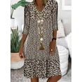 thumbnail image 1 of 2024 Robe Tendance Grande Taille pour Femmes Été Imprimé Manches Courtes Ample Décontractée Robes Femme Élégante Mode Plage Vêtements pour Dames, 1 of 7