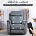 thumbnail image 4 of HOMCOM Fauteuil Inclinable Fauteuil Inclinable avec 8 Massages par Vibration, Gris Foncé, 4 of 10