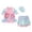 Multicolour, variant on Aocisk Girls Swimsuit Two Piece Swimwear Scale Design with Ruffle Trim for Swimming Pool and Beach Mermaid Style New Bathing Suit Toddler Purple 5-6 Years