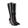 thumbnail image 4 of Cameland Autumn/winter Candy-coloured Side Zipper Embossed High Heel Boots For Ladies, 4 of 8
