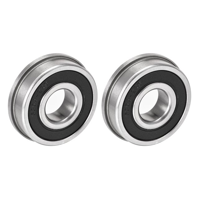 Unique Bargains F6304-2RS 20x52x15mm Roulements à Billes à Bride en Acier Chromé à Double Étanchéité, Lot de 2