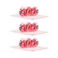 thumbnail image 1 of KLKCMS Cards, for Birthday, Flower , Birthday Card, Mother's Day Card for Wife, Mom, 3Pcs, 1 of 9