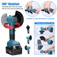 thumbnail image 2 of Labymos Meuleuse d'Angle Mini Portable Sans Fil Sans Balais 20V Rechargeable à Rotation 180° Meuleuse d'Angle Multifonction, 2 of 8